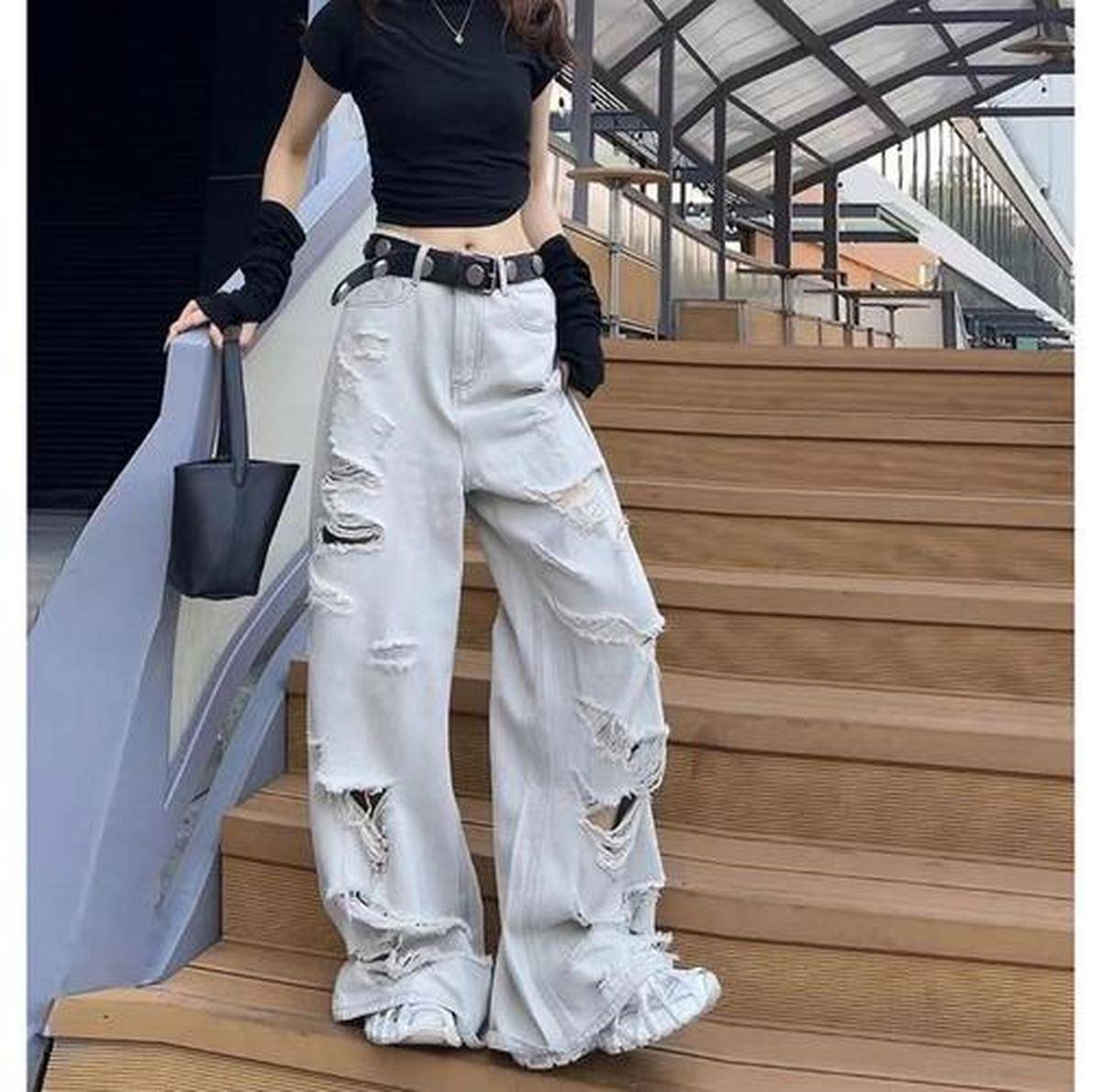 级拖地长裤气场更飒爽开元棋牌高个穿搭再升